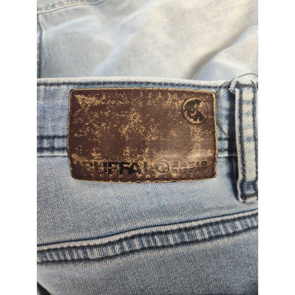 Buffalo David Bitton Axel Jeans Mens 32x29 Blue Slim Stretch Denim Light Wash - Picture 3 of 8